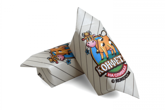 Сливочная помадка/Cream fudge конфета на сливках с кокосом