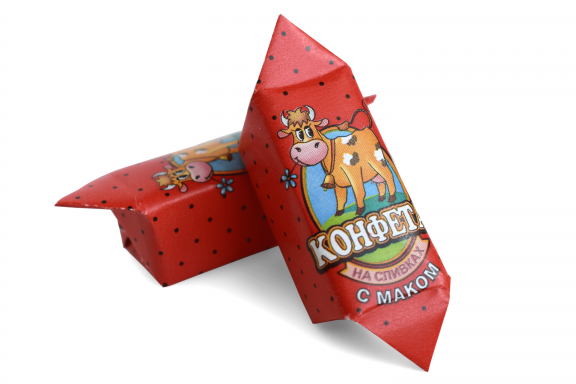 Сливочная помадка/Cream fudge конфета на сливках с маком