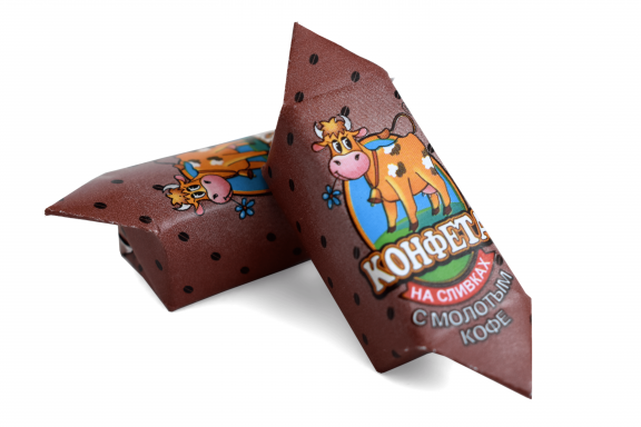 Сливочная помадка/Cream fudge конфета на сливках с молотым кофе